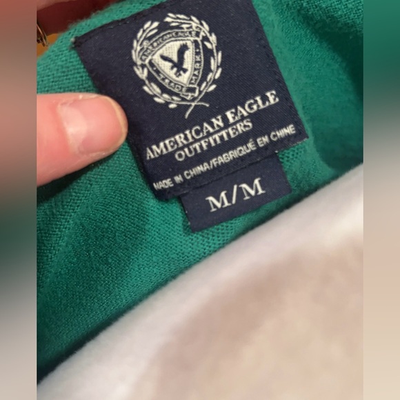 American Eagle | Women’s Emerald Green 3.25 Sleeves Sweater Top Size Medium - Picture 3 of 5